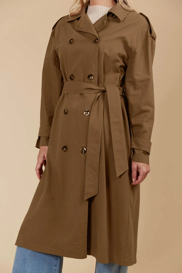 Freya Trench Coat - Toffee