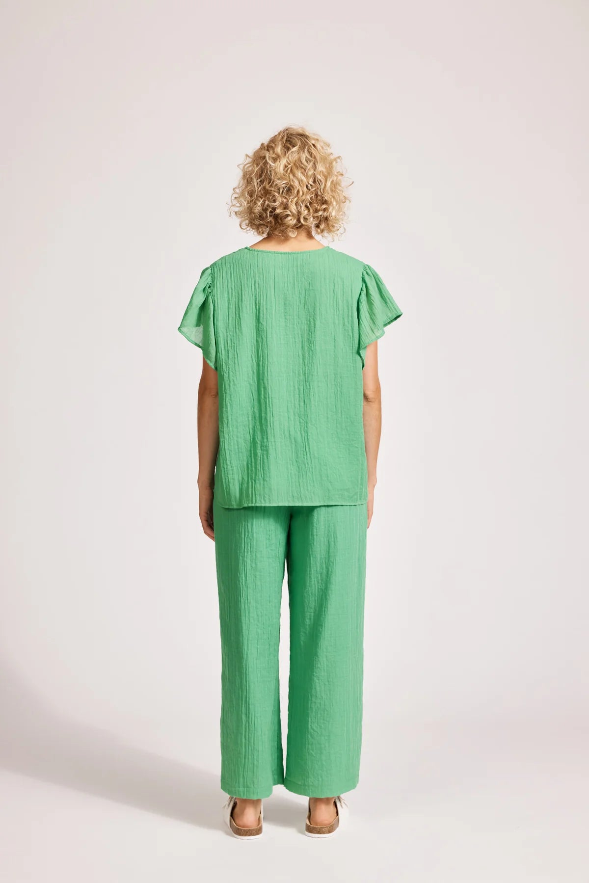 Orsula Button Top Jade