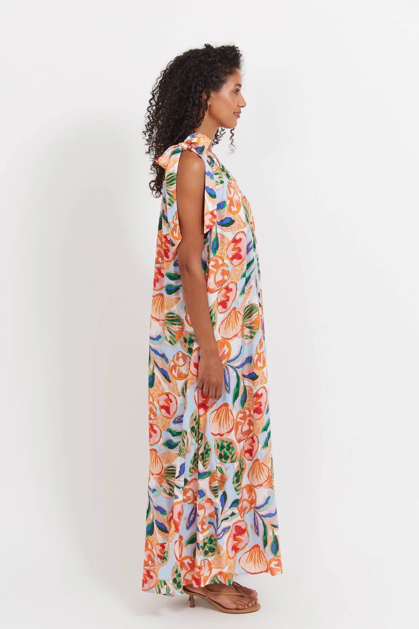 Baja One Shoulder Dress Tide
