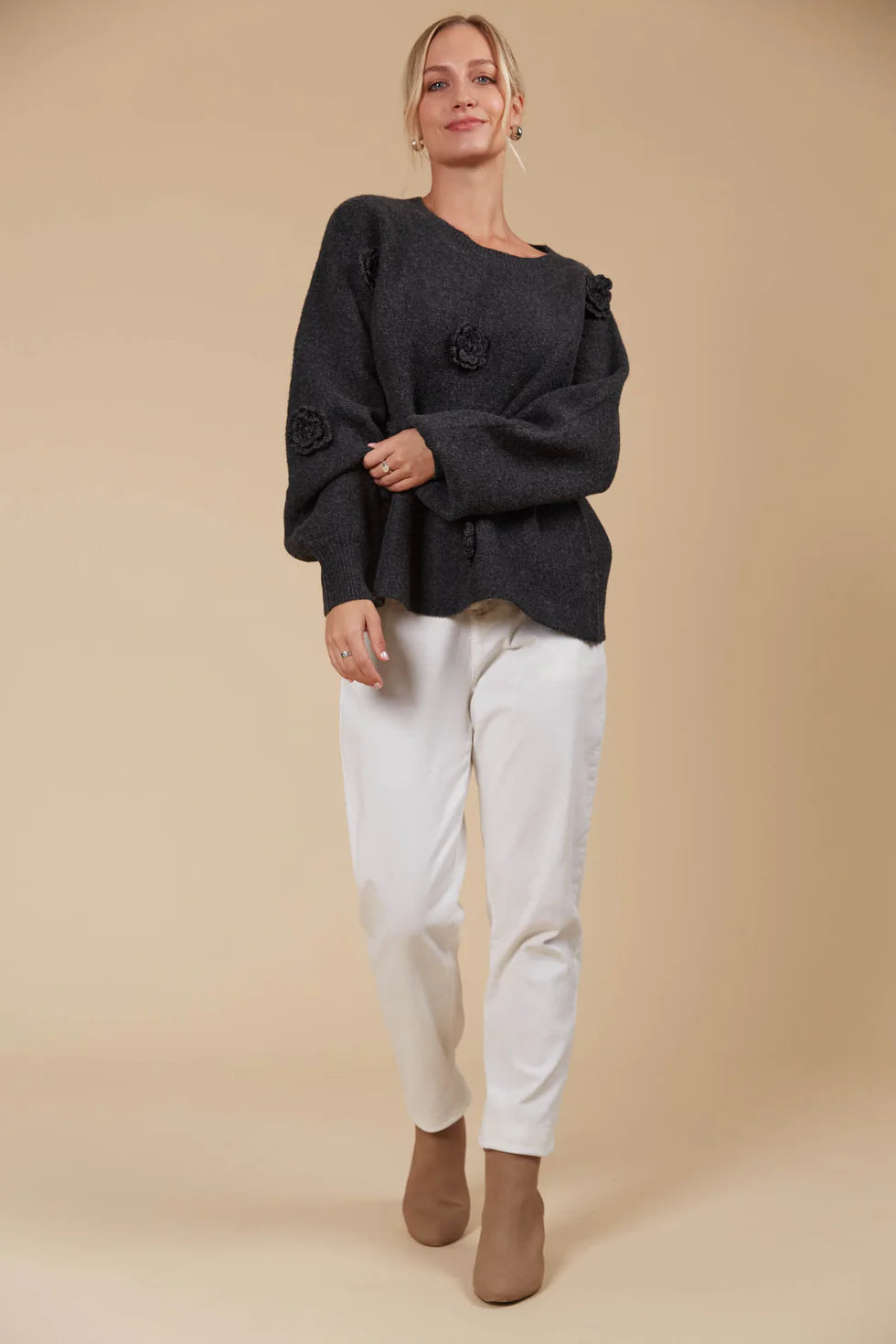 Miru Flower Jumper - Ash