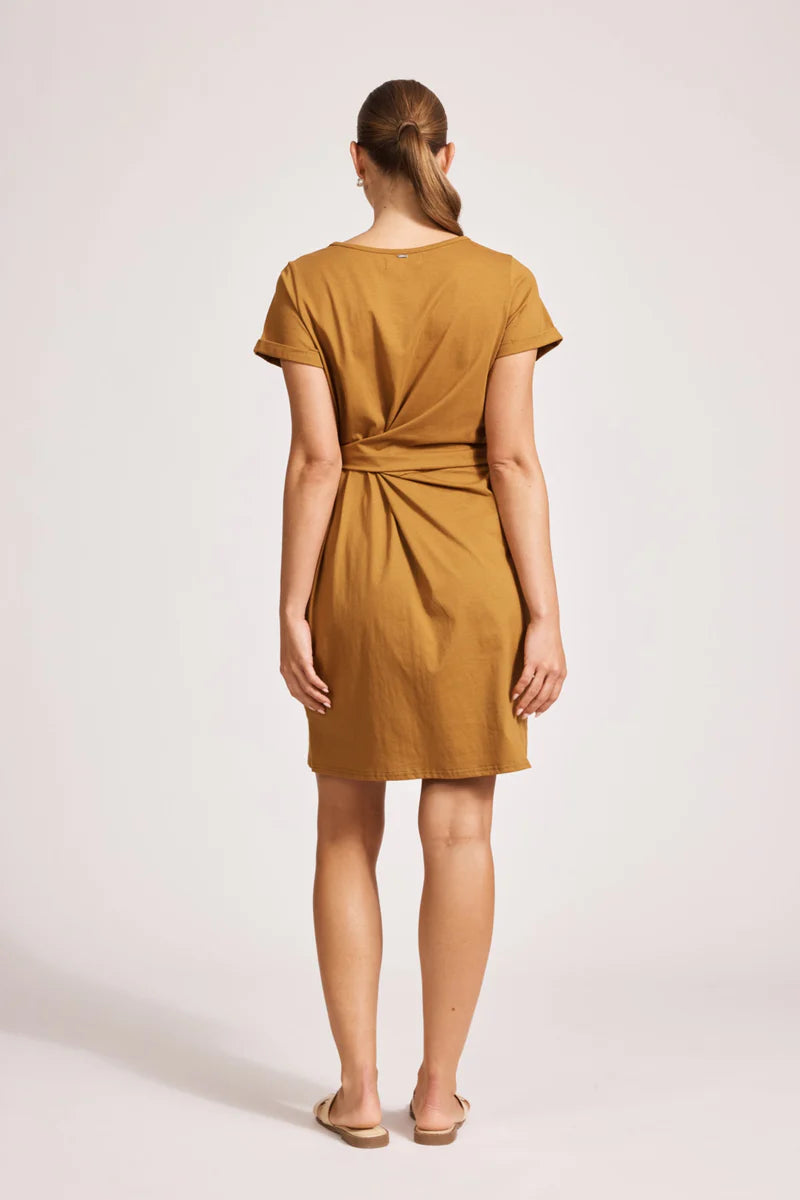 Francia Tie Dress - Caramel