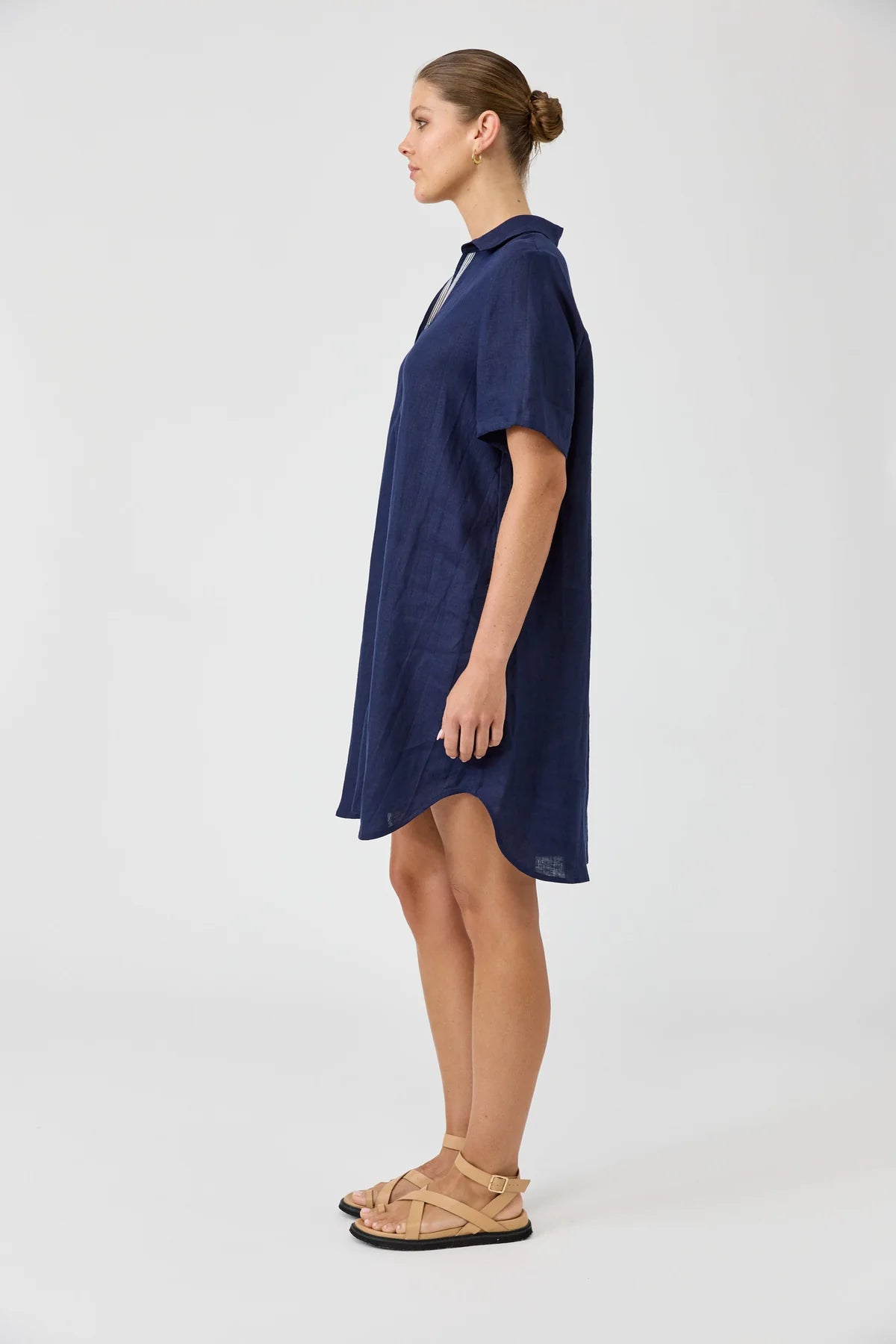 Studio Short Shirt Dress Indigo
