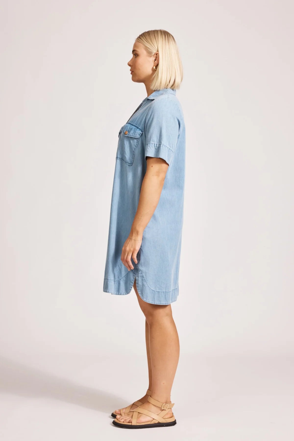 Melenia Denim Shirt Dress