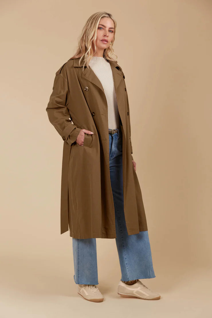 Freya Trench Coat - Toffee