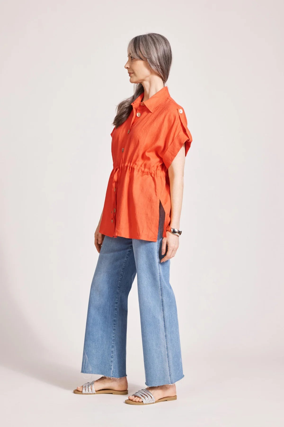 Miramar Tie Shirt Coral (One Size)