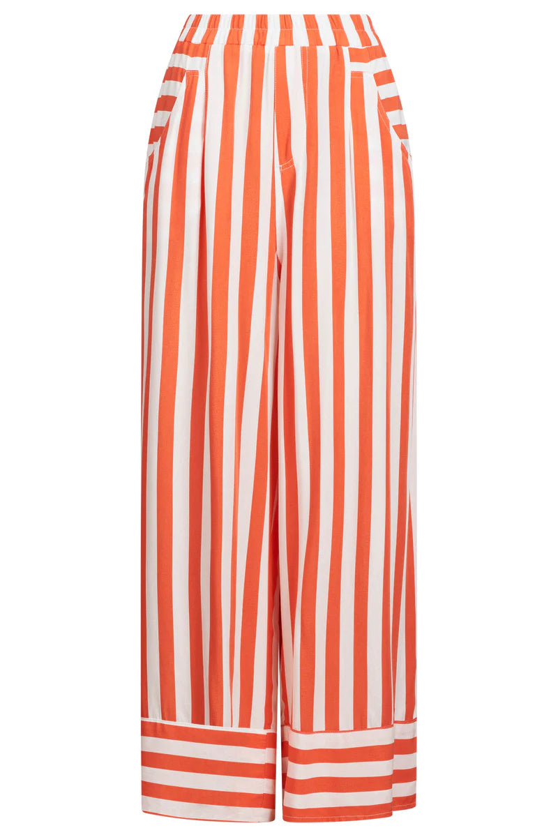 Treville Stripe Pant Coral