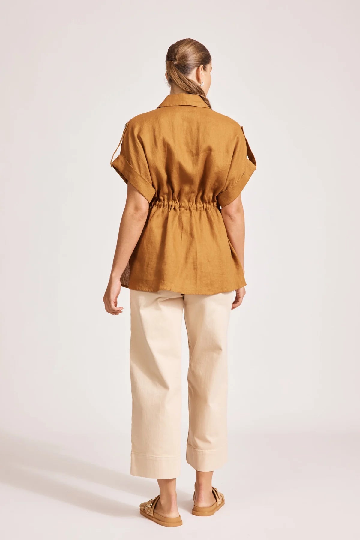 Miramar Tie Shirt Camel (One Size)