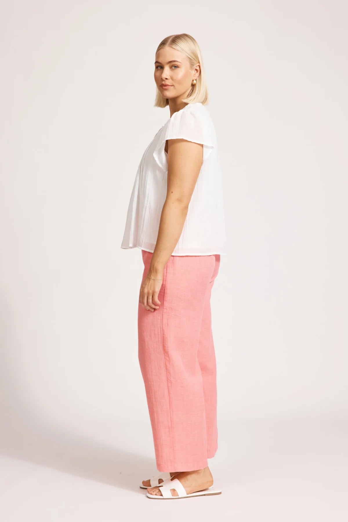 Orsula Button Top White