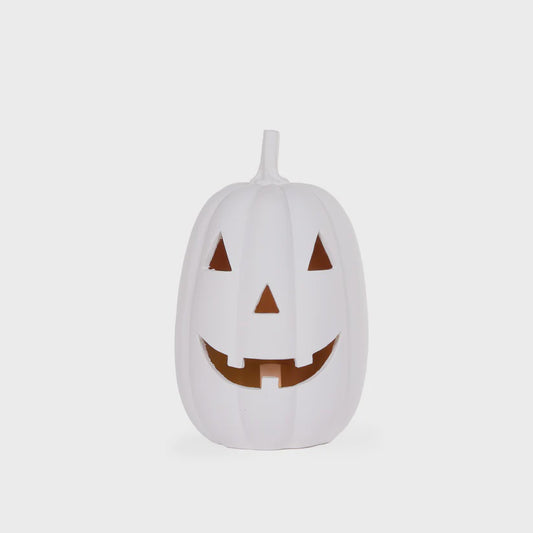 28.5 CM WHITE JACK-O-LANTERN