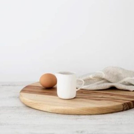 Flax Milk Jug 7 cm White