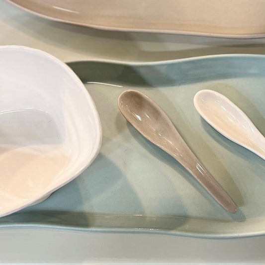 Flax Serve Spoon Grey