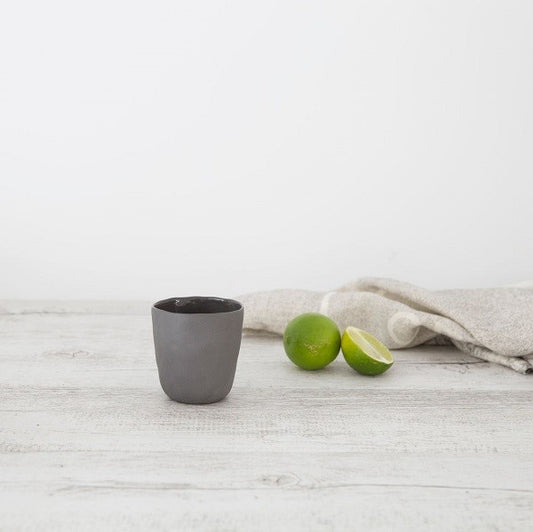 Flax Short Cup Charcoal