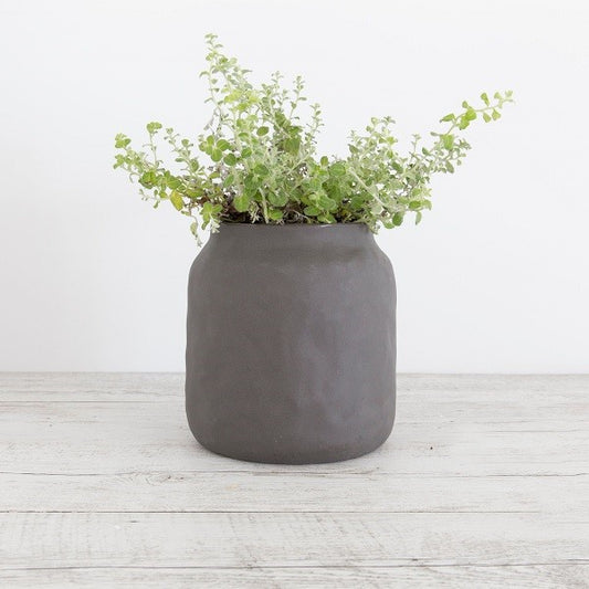 Flax Kitchen Vase 19 cm Charcoal