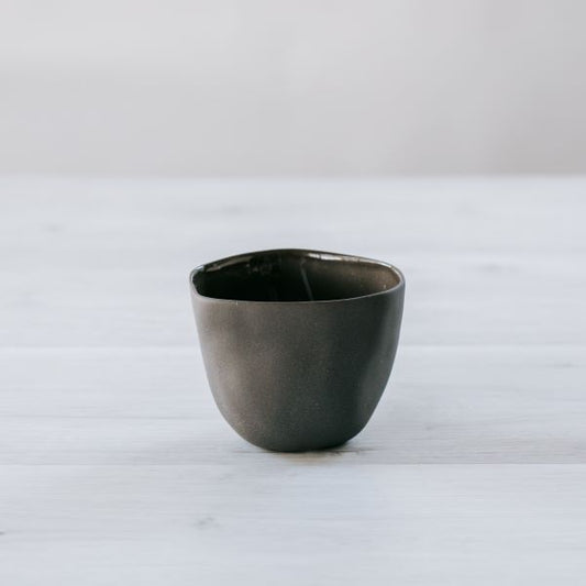 Flax Dip Bowl - Charcoal  10 cm x 9 cm h