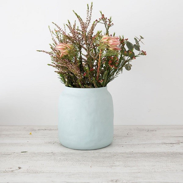 Flax Kitchen Vase 19 cm Duck Egg