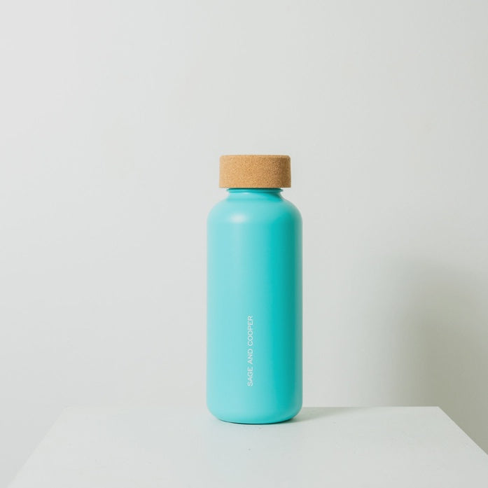 Organic 650 ml Drink Bottle - Cyan
