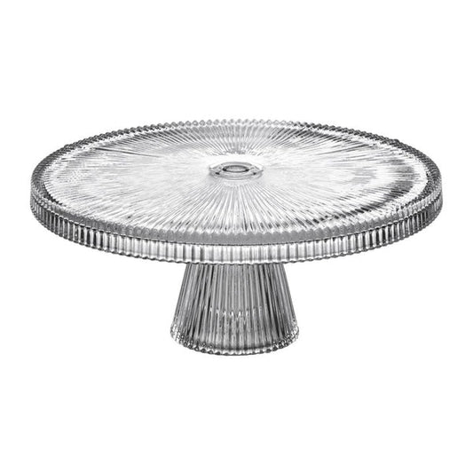 Farrah Clear Glass Cake Stand