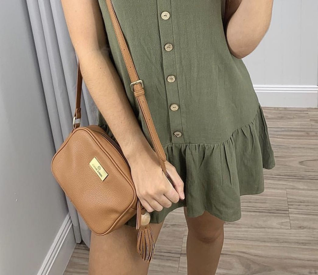 Tropicana Satchel Brown