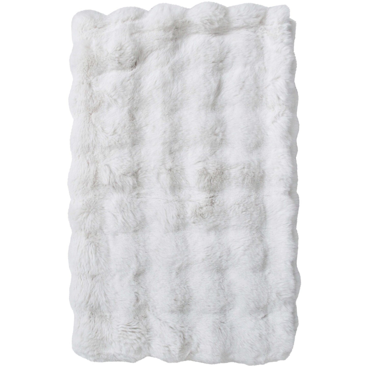 Lux Faux Fur Blanket 150x200cm White