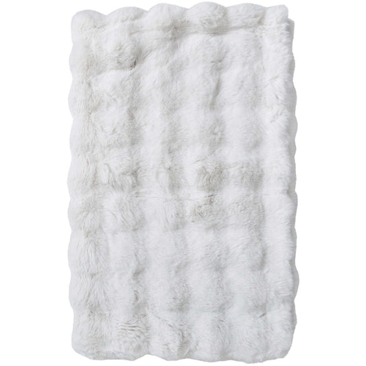 Lux Faux Fur Blanket 150x200cm White