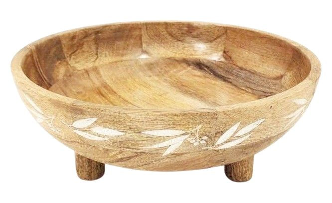 Eucalyptus Etched Mango Bowl
