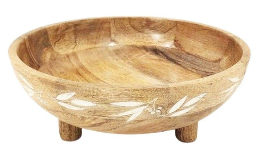 Eucalyptus Etched Mango Bowl