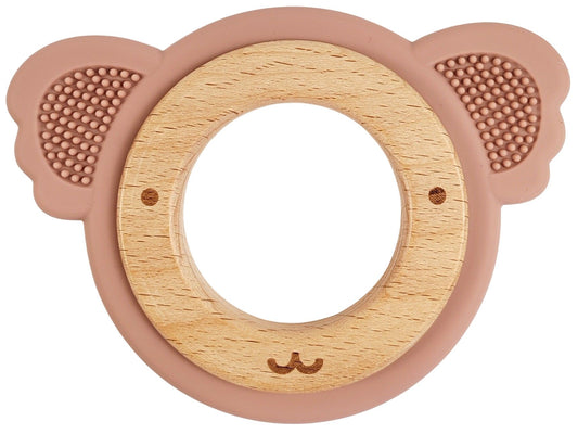 Koala teether Ring - Pink & Natural