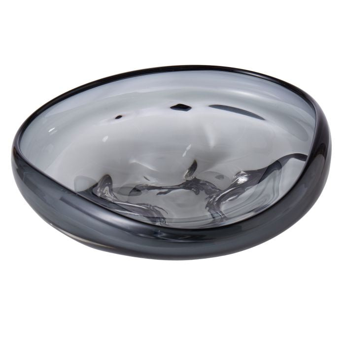 GRAND DESIGNS ORGANIC SHAPE SHALLOW BOWL SMOKE
