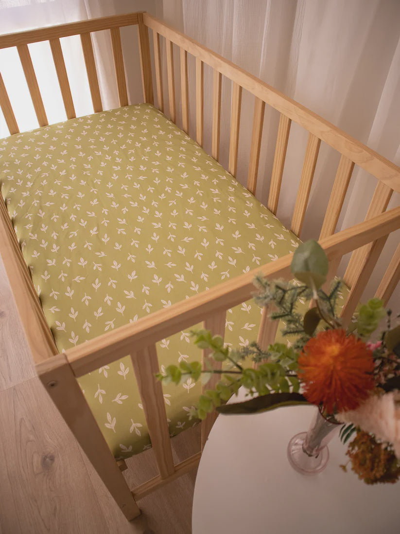 Fitted Cot Sheet - Fern