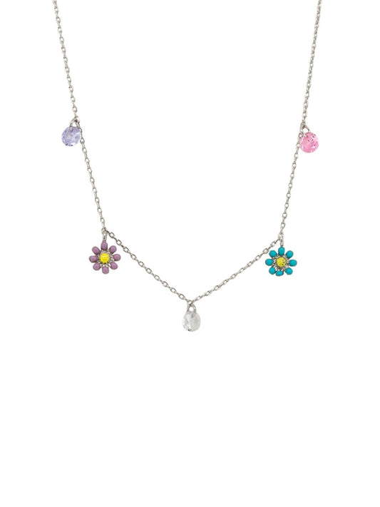 Silver Petite Daisy Necklace