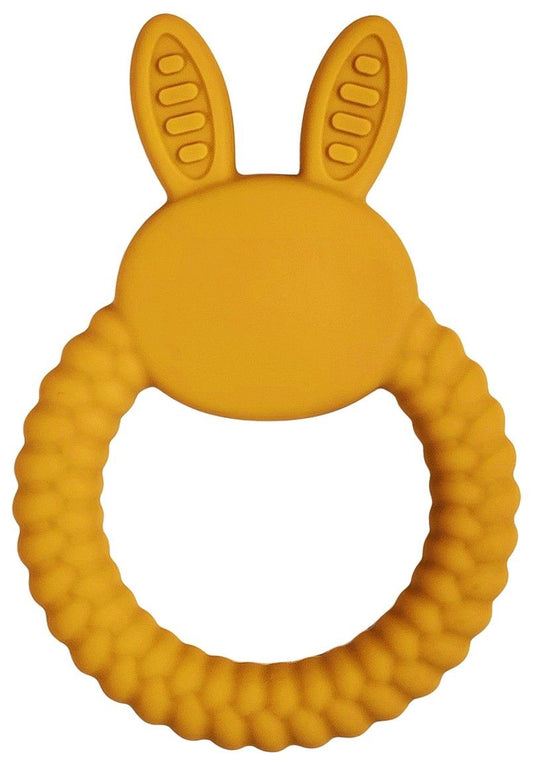 Bunny Teether Ring Mustard