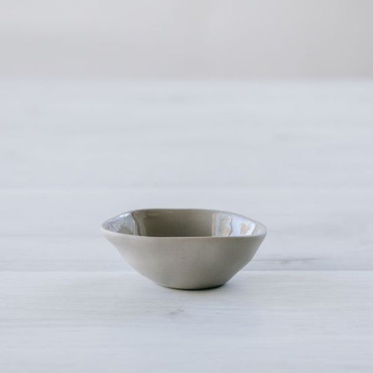 Flax Pinch Pot 8 cm Grey