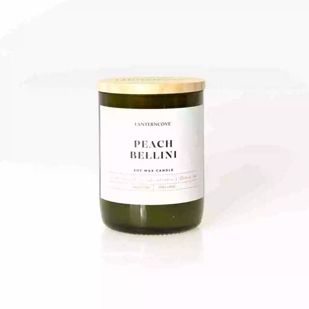 Jade – 9 oz Soy Wax Candle – Peach Bellini