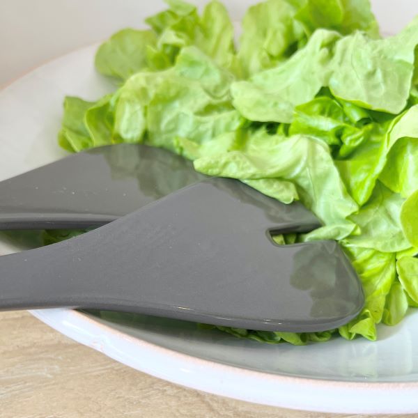 Flax Salad Servers (Set of 2) Charcoal