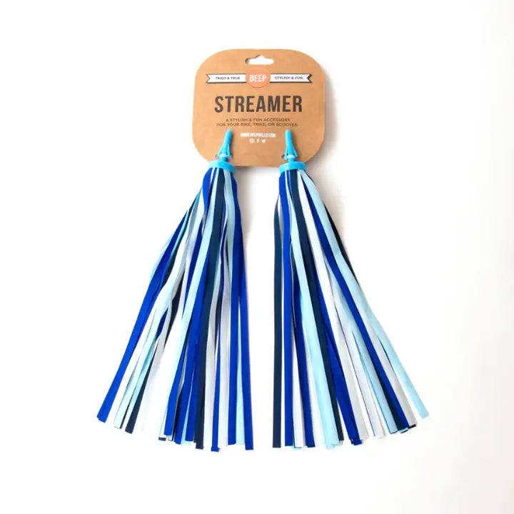 Ocean Blue Bike & Scooter Streamers