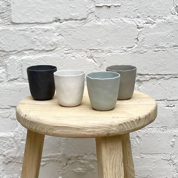 Flax Short Cup Grey