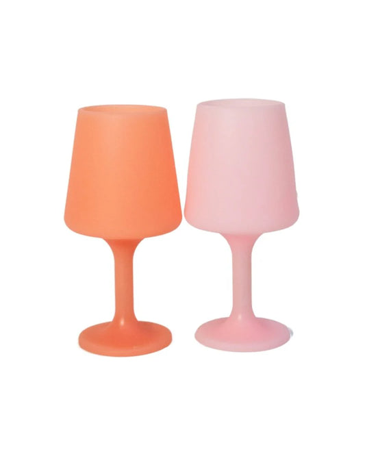 Swepp Silicone Unbreakable Wine Glasses Peach & Petal