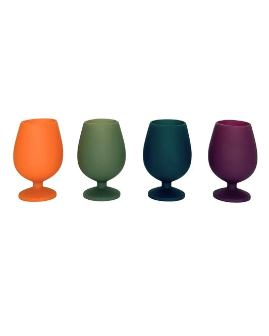 Stemm Silicone Unbreakable Wine Glasses Autumn (Set 4)
