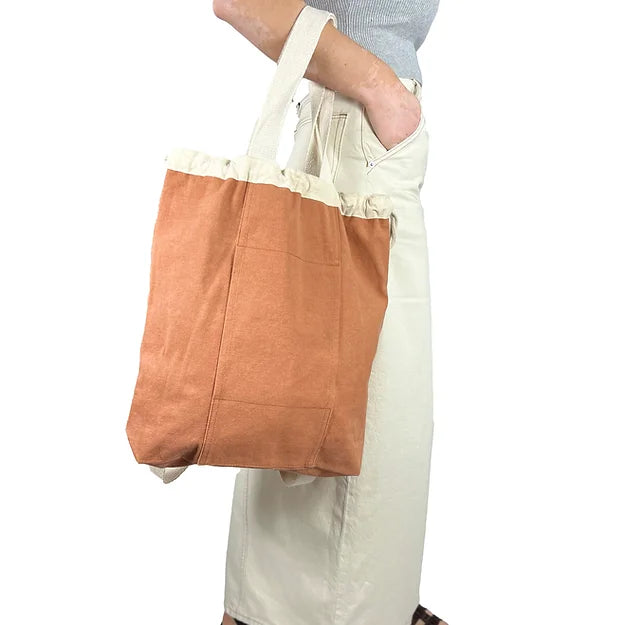 Washed Canvas Backpack Rust