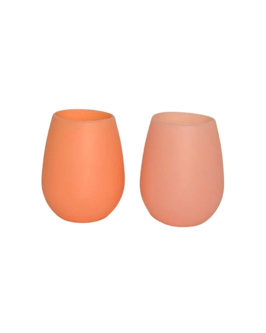 Fegg Silicone Unbreakable Glasses Peach & Petal