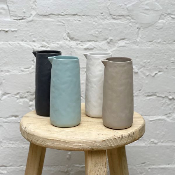 Flax Jug No Handle 19 cm White