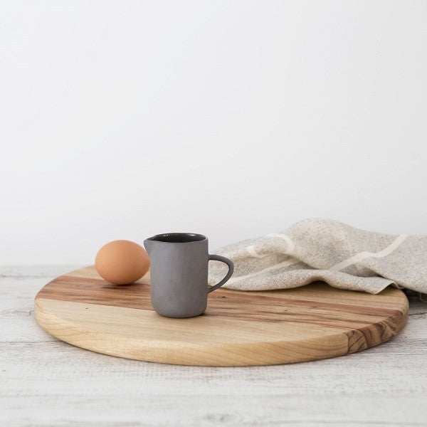 Flax Milk Jug 7 cm Charcoal