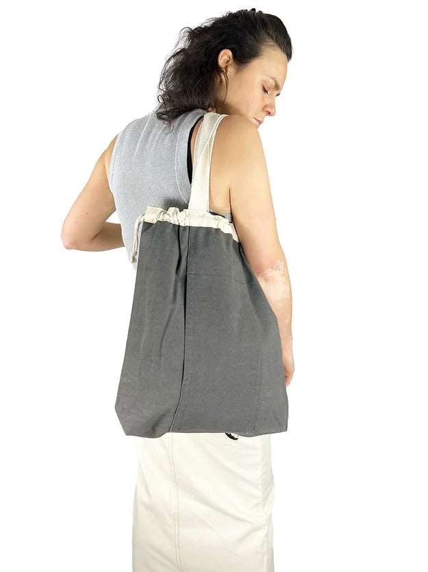 Washed Canvas Backpack Charcoal