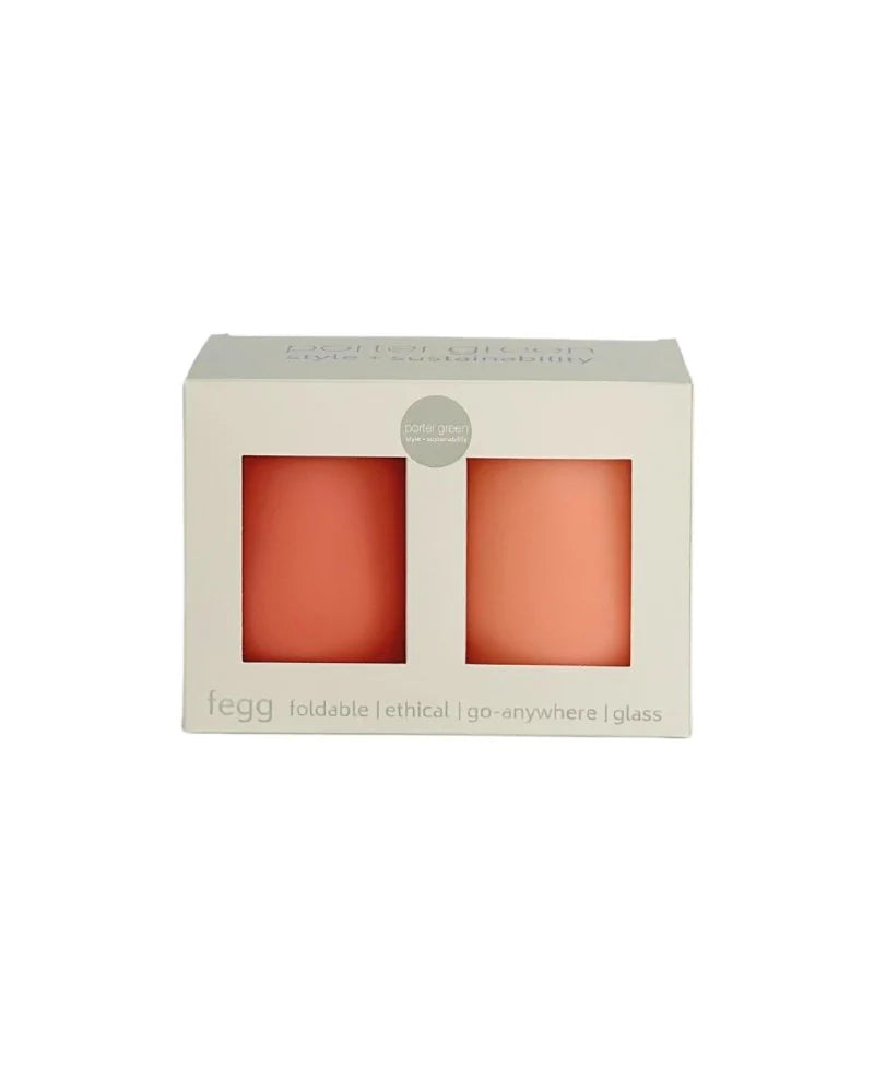 Fegg Silicone Unbreakable Glasses Terra & Peach