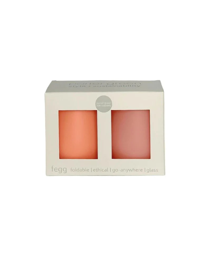 Fegg Silicone Unbreakable Glasses Peach & Petal