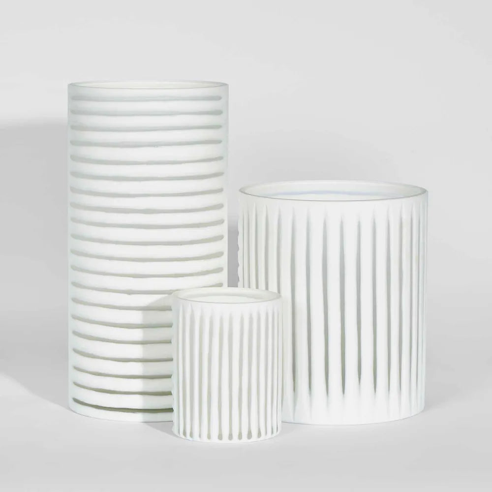 Hollis Vase Wide White