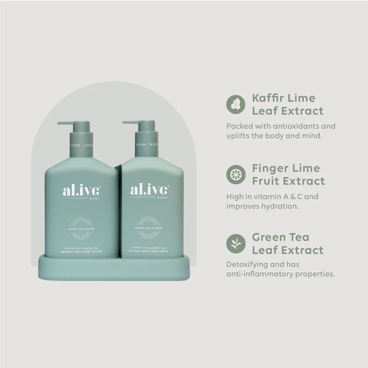 Kaffir Lime & Green Tea Hand & Body Wash/Lotion Duo