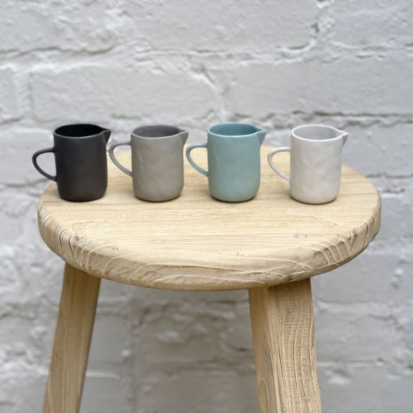 Flax Milk Jug 7 cm Charcoal