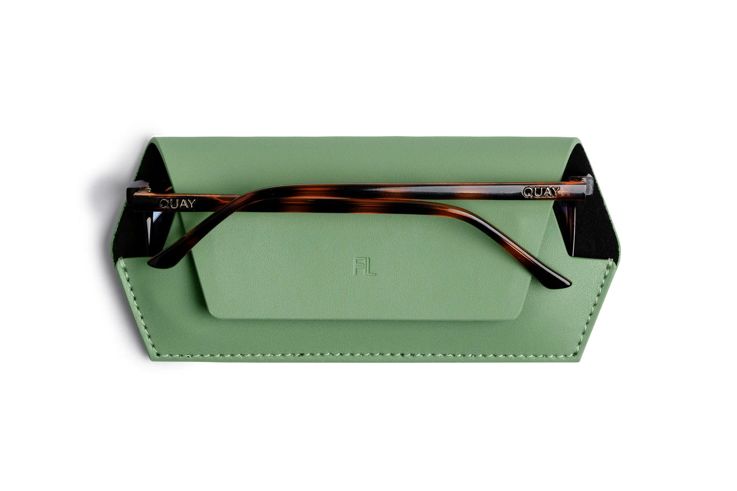 Fox and Leo glasses case - Sage