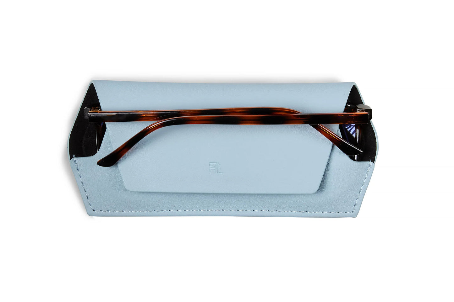 Fox & Leo Glasses Case  - Sky Blue